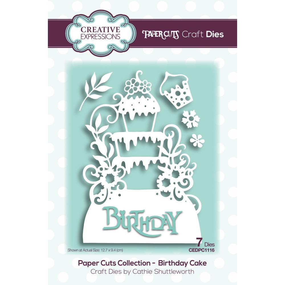 Paper Cuts Birthday Cake Craft Die