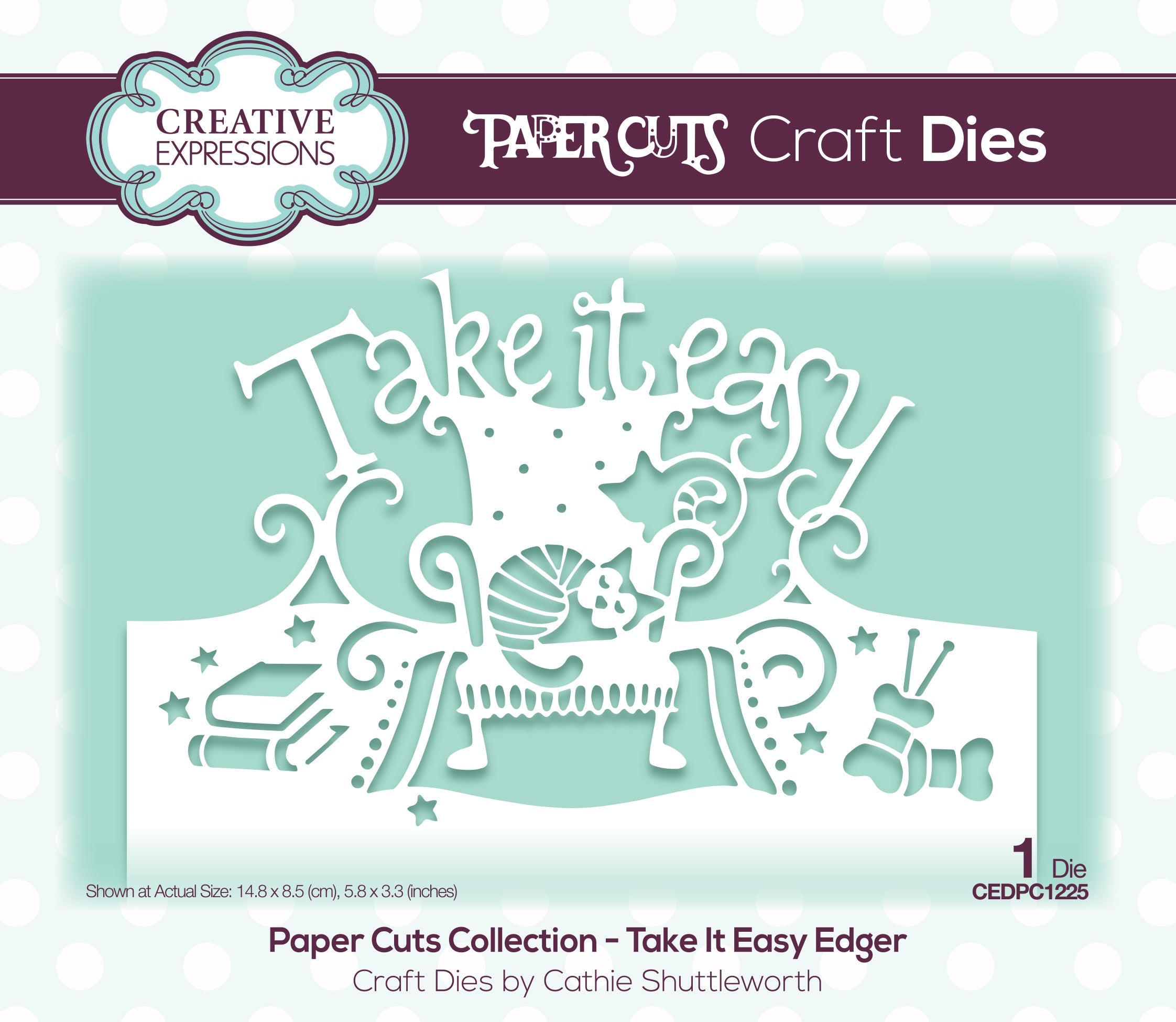 Creative Expressions Paper Cuts Take It Easy Edger Craft Die