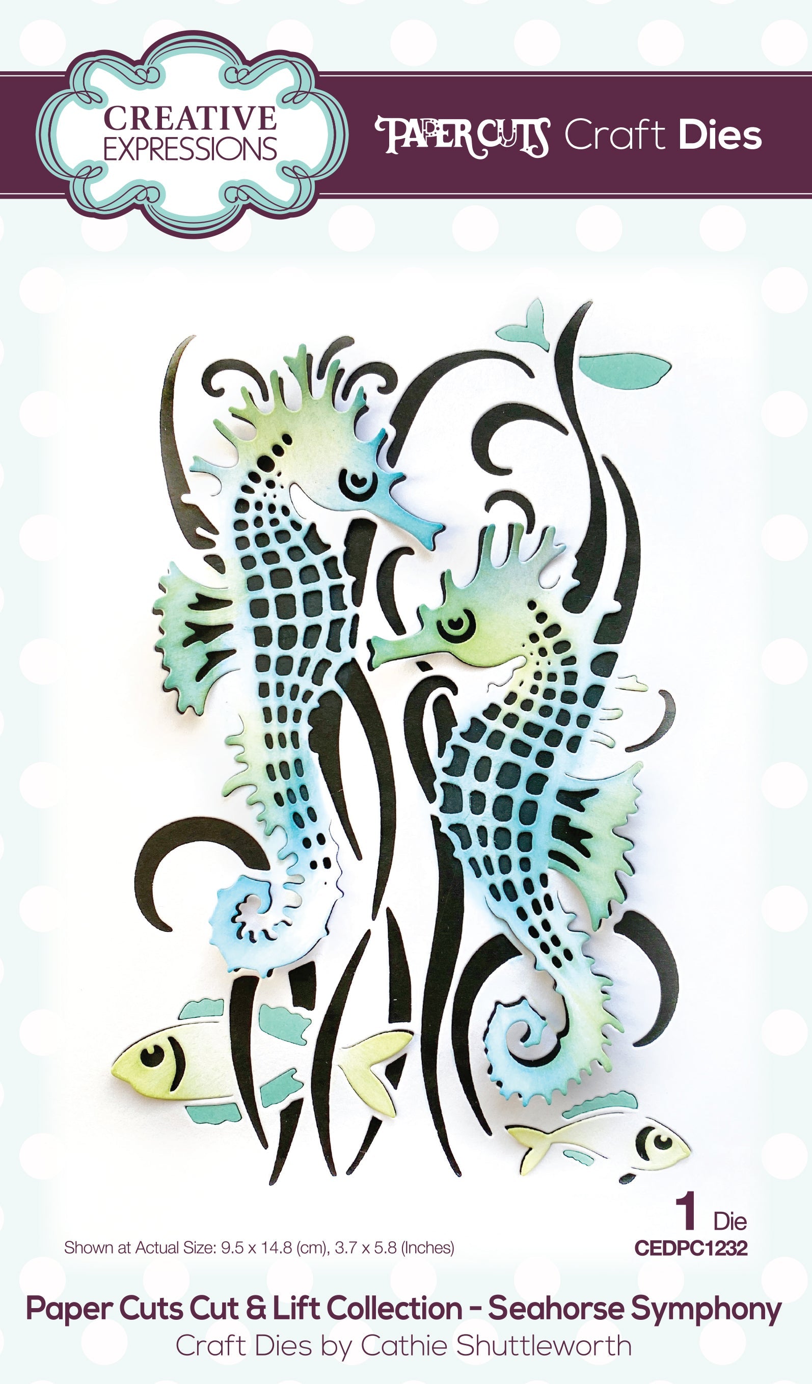 Creative Expressions Paper Cuts Cut & Lift Seahorse Symphony Craft Die