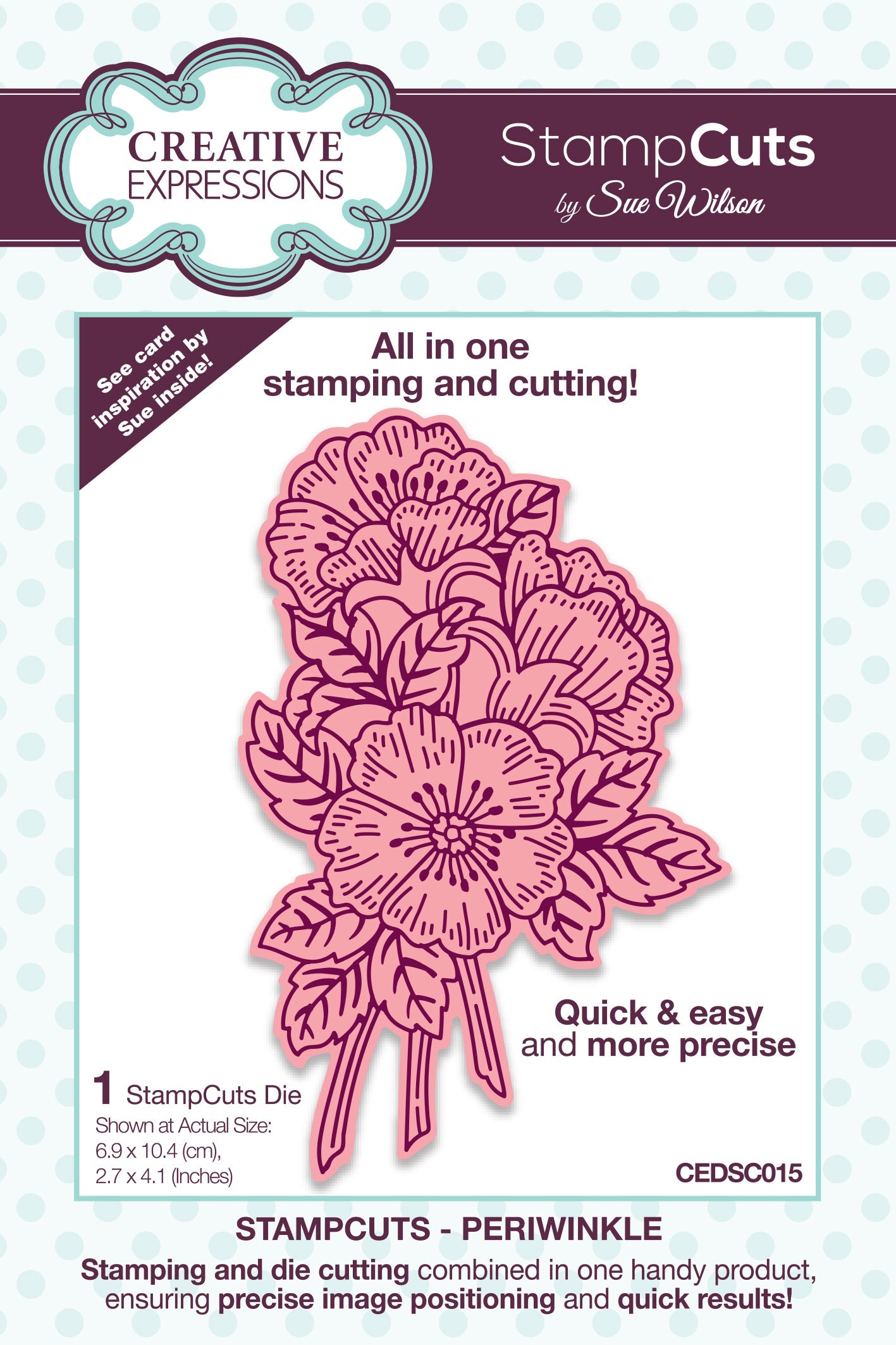 Creative Expressions Sue Wilson Periwinkle StampCuts Craft Die