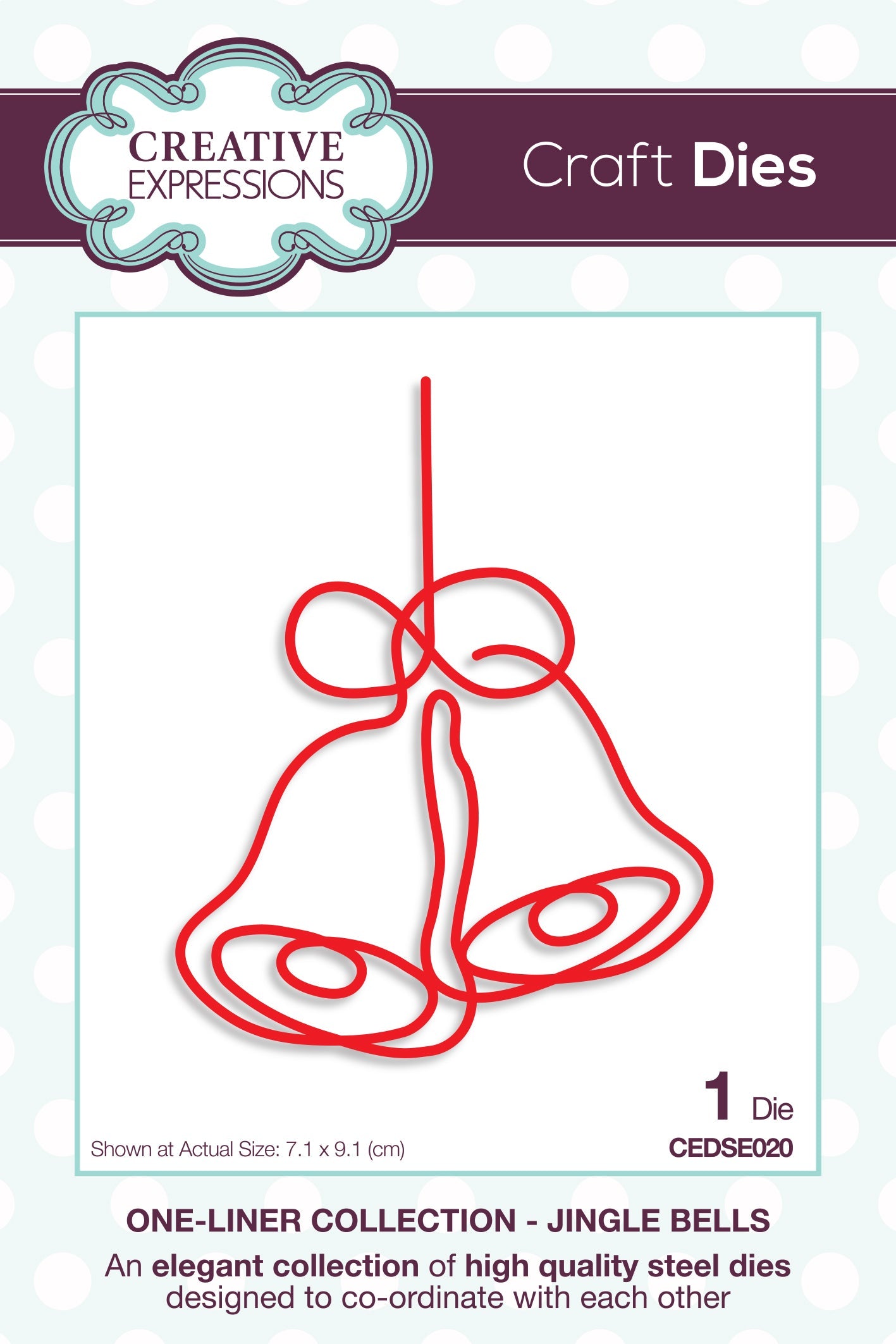 Creative Expressions One-liner Collection Jingle Bells Craft Die