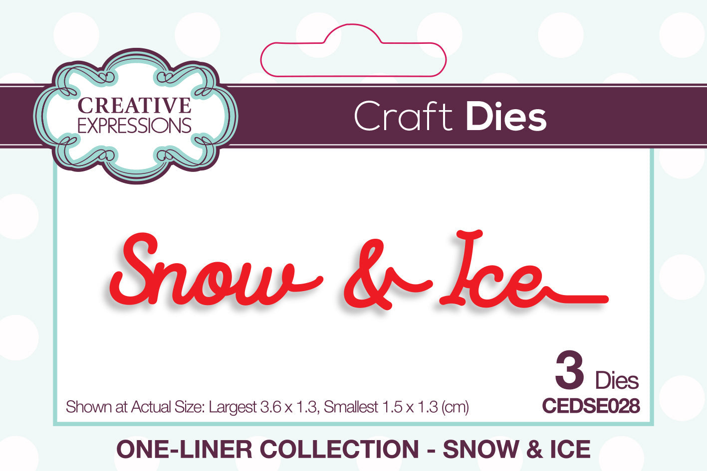 Creative Expressions One-liner Collection Snow & Ice Craft Die