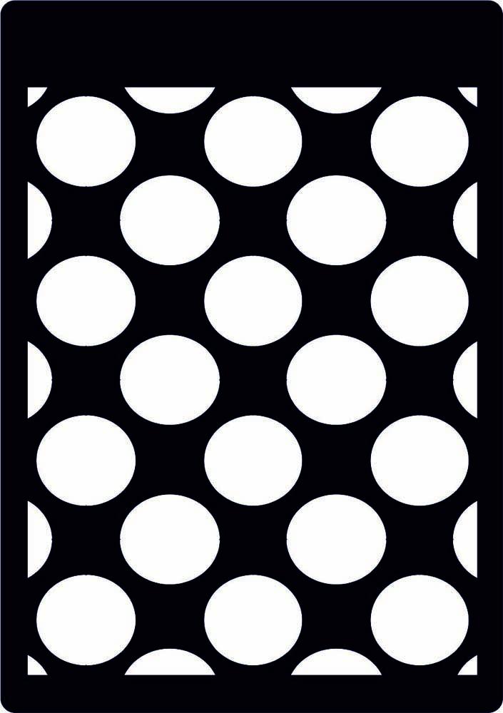 Creative Expressions Mini Stencil Large Polka Dots 4.2 in x 3.0 in