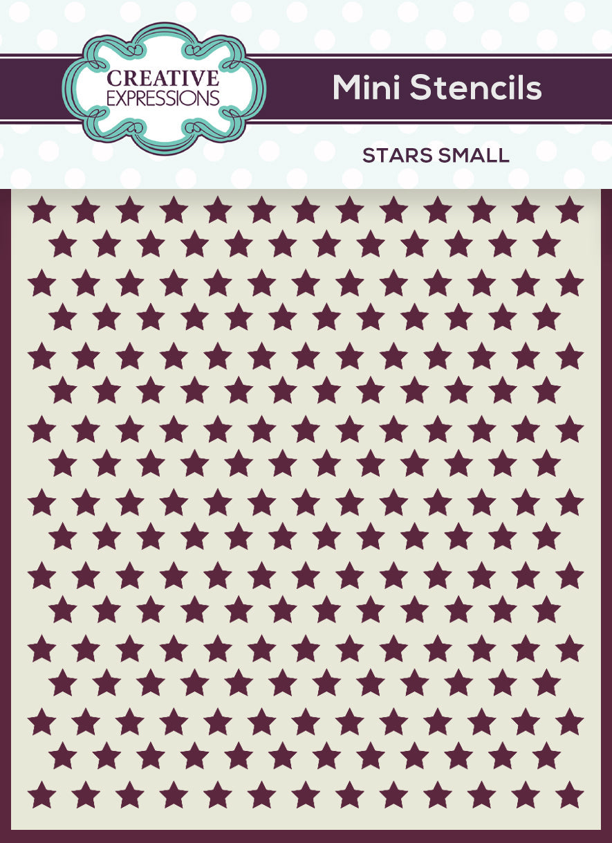 Creative Expressions Mini Stencil Stars Small 4.0 in x 3.0 in