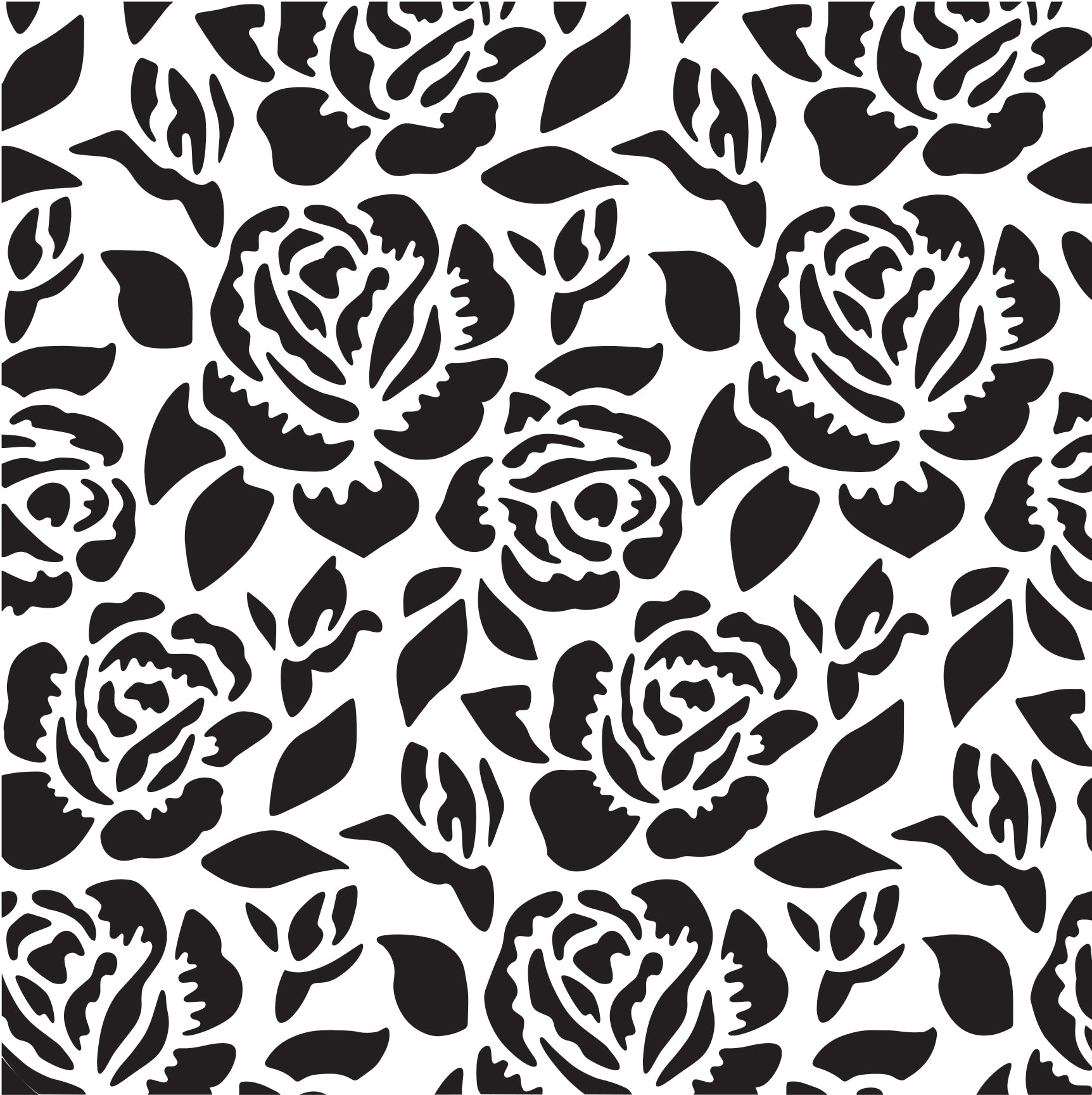 Creative Expressions Sam Poole Roses In Tea Garden 6 in x 6 in Stencil