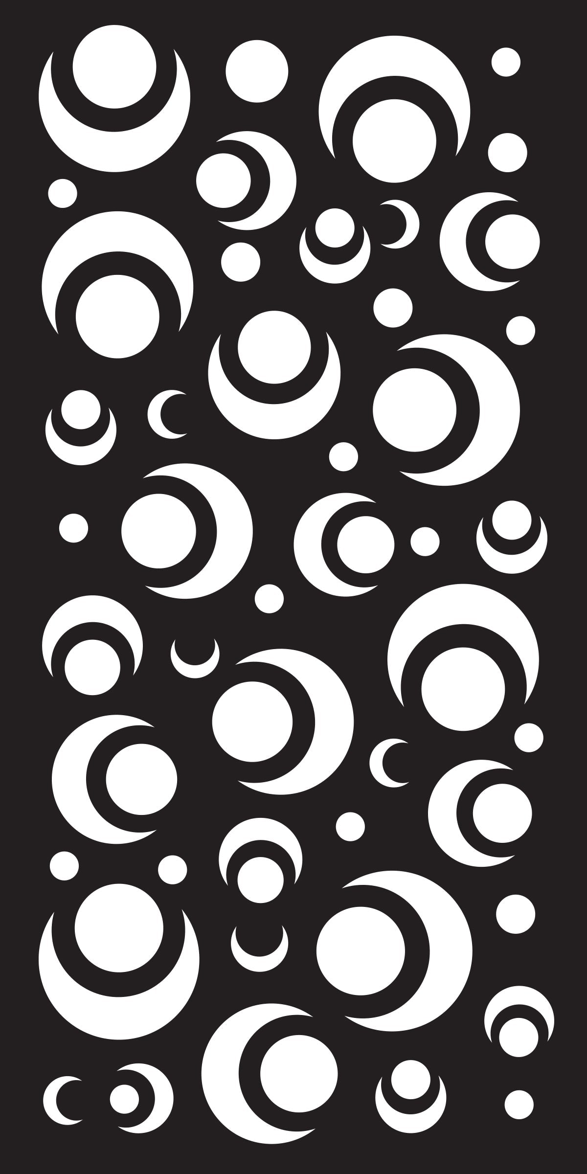 Creative Expressions Lunar Eclipse DL Stencil 4 in x 8 in (10.0 x 20.3 cm)
