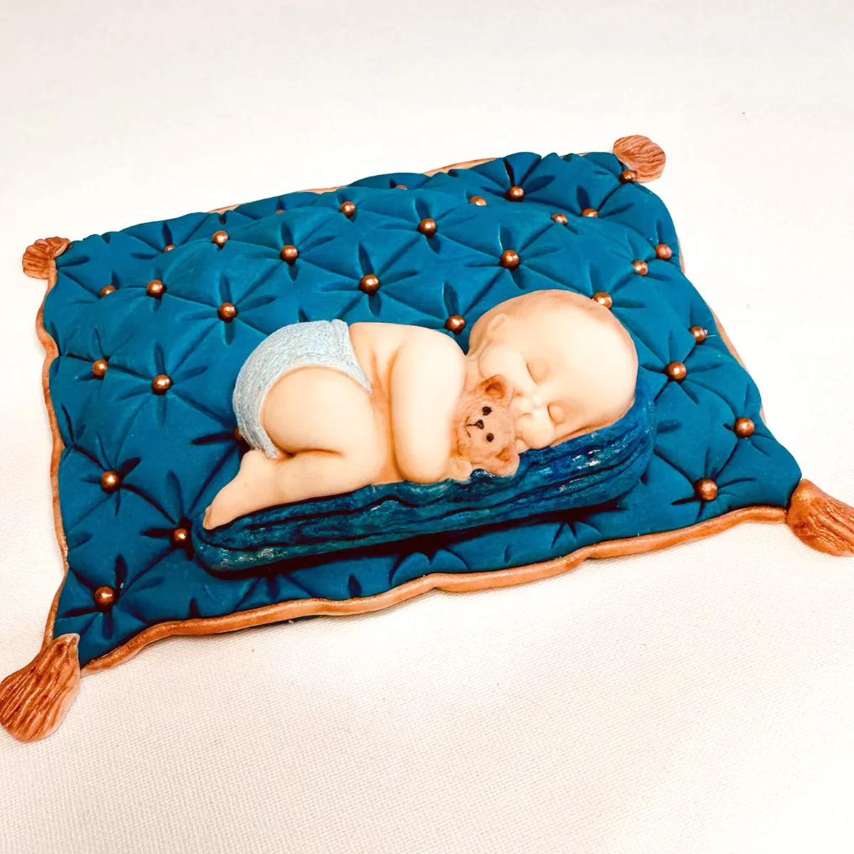 Baby on Blanket Silicone Mould