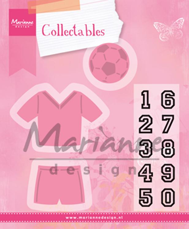 Marianne Design: Collectables Dies & Stamp Set - Football