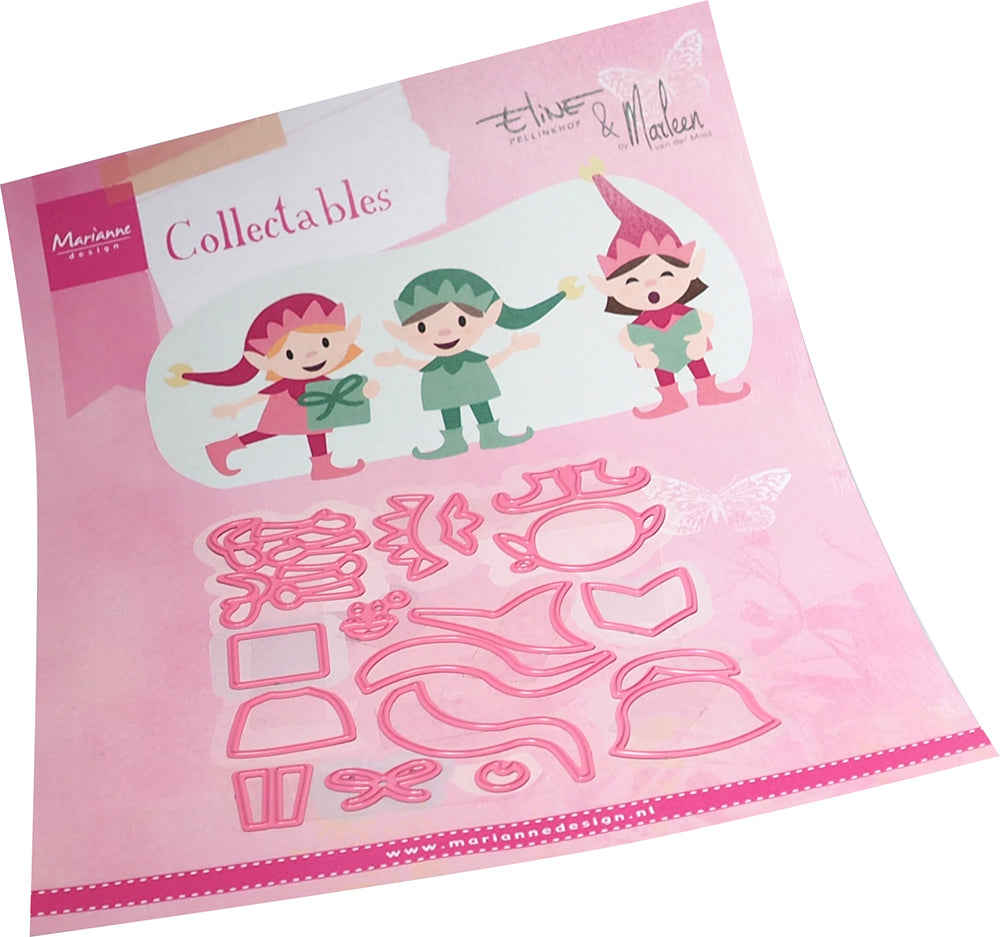 Marianne Design Collectables Die - Christmas Elves By Eline & Marleen