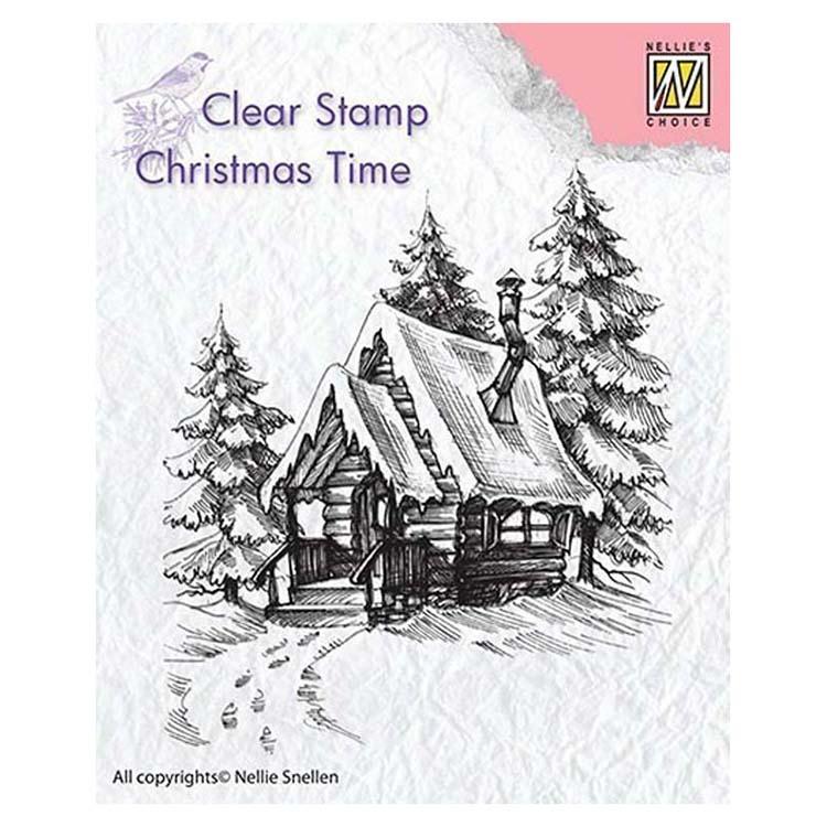 Nellie's Choice Clear Stamp Snowy House 2