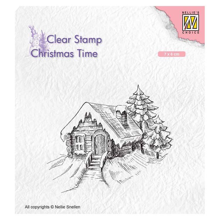 Nellie's Choice Clear Stamp Cosily Snowy Cottage