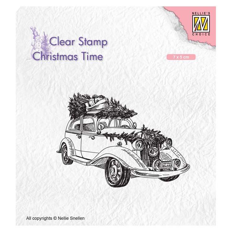 Nellie's Choice Clear Stamp Christmas Tree Transport