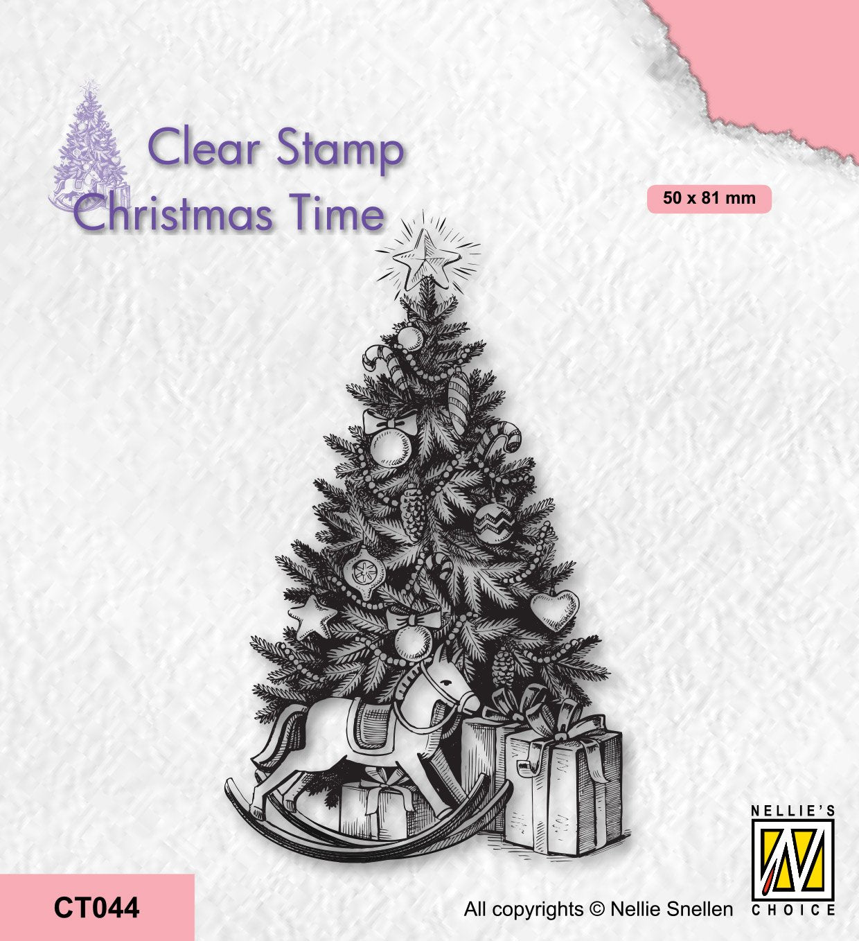 Nellie's Choice Clear Stamp Christmas Time - Christmas Tree And Presents