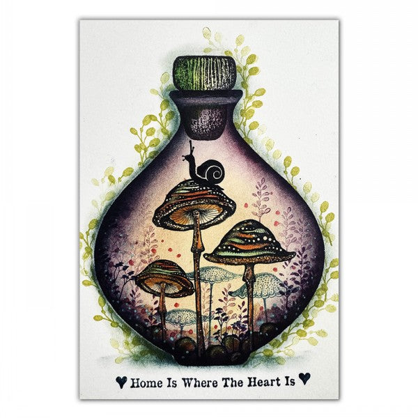 Snailcap Single Mushroom Stamp