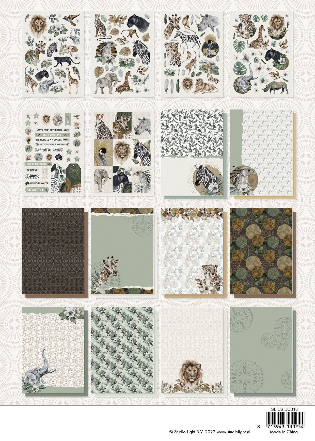 SL DIY Block Wild And Free Essentials 294x210xmm 1 PC nr.18