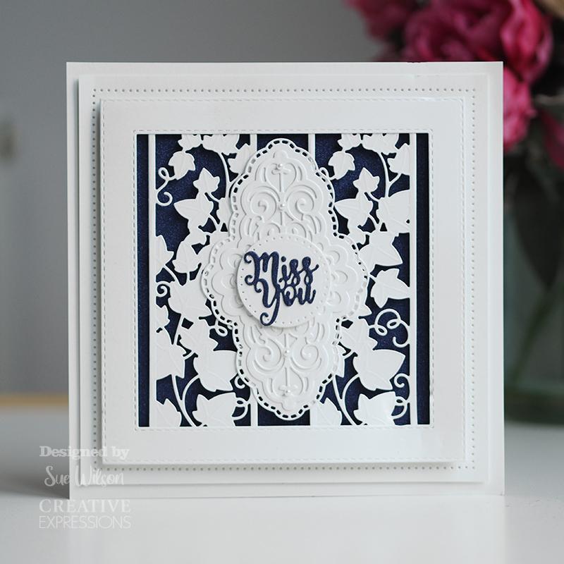 Creative Expressions Sue Wilson Floral Panels Peony Craft Die