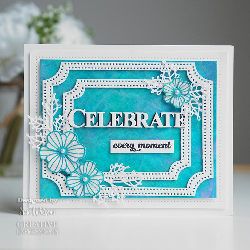 Creative Expressions Sue Wilson Celebrate Craft Die & Stamp Set