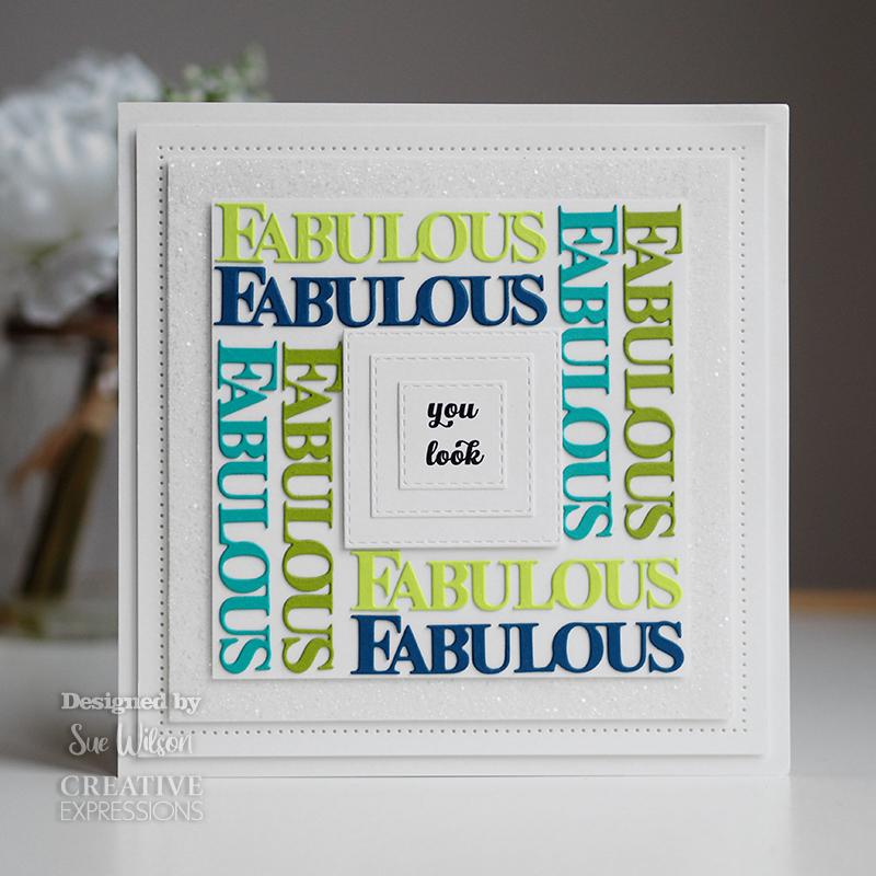 Creative Expressions Sue Wilson Fabulous Craft Die & Stamp Set