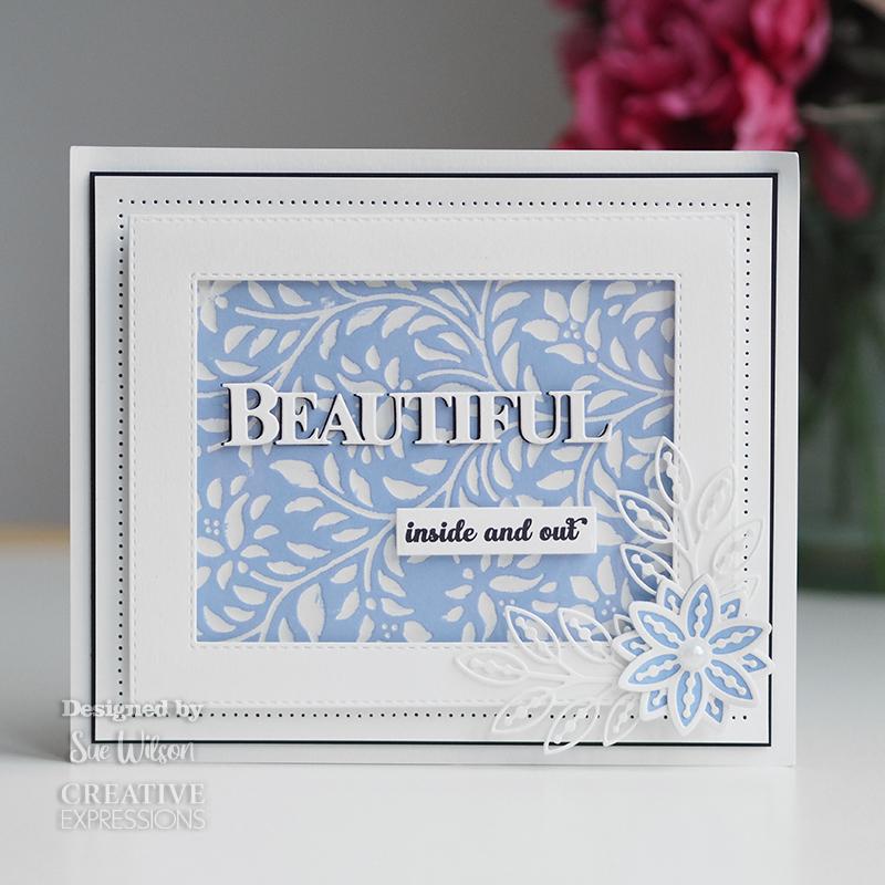 Creative Expressions Sue Wilson Beautiful Craft Die & Stamp Set