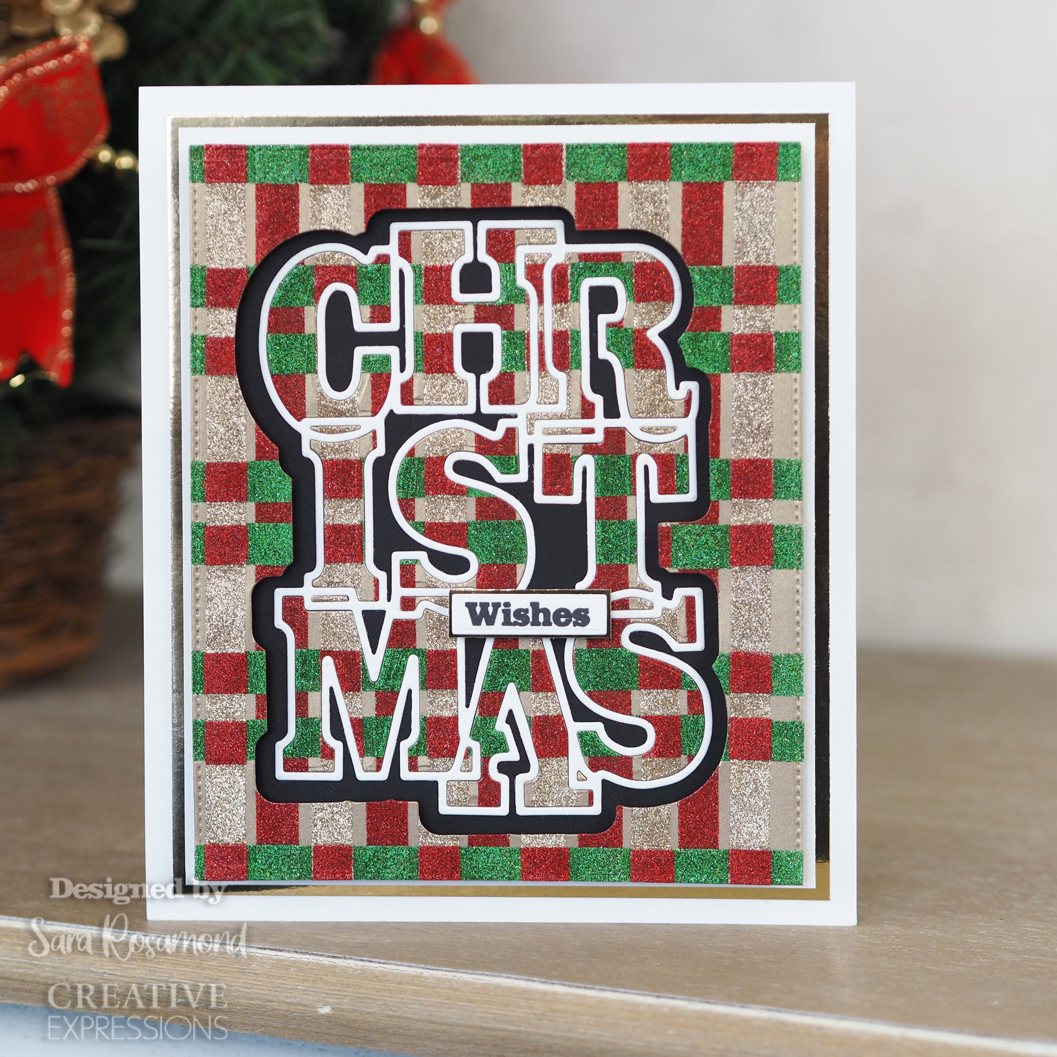Creative Expressions Sue Wilson Big Bold Words Christmas Craft Die & Stamp Set