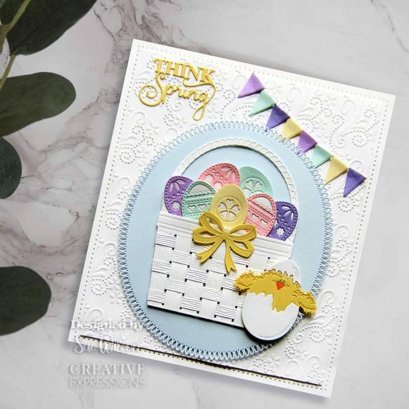 Creative Expressions Sue Wilson Necessities Woven Basket Craft Die