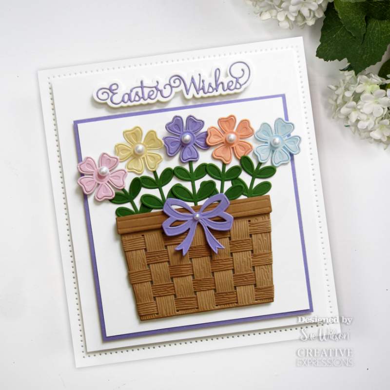 Creative Expressions Sue Wilson Necessities Woven Basket Craft Die