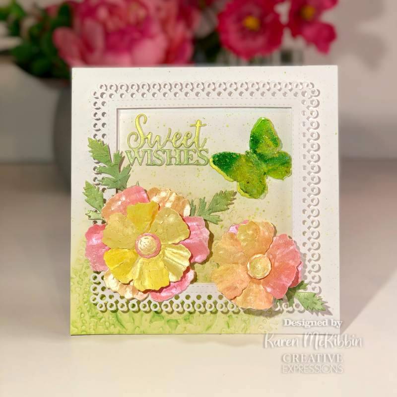 Creative Expressions Sam Poole Shabby Basics Shabby Butterflies Craft Die