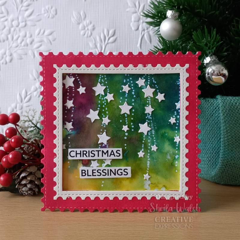 Creative Expressions Wordies Sentiment Sheets - Christmas Blessings Pk 4 6 in x 8 in