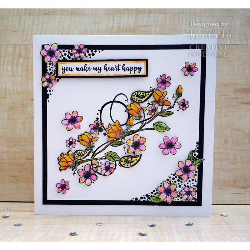 Creative Expressions Designer Boutique Hey Bud 6 in x 4 in Clear Stamp Set