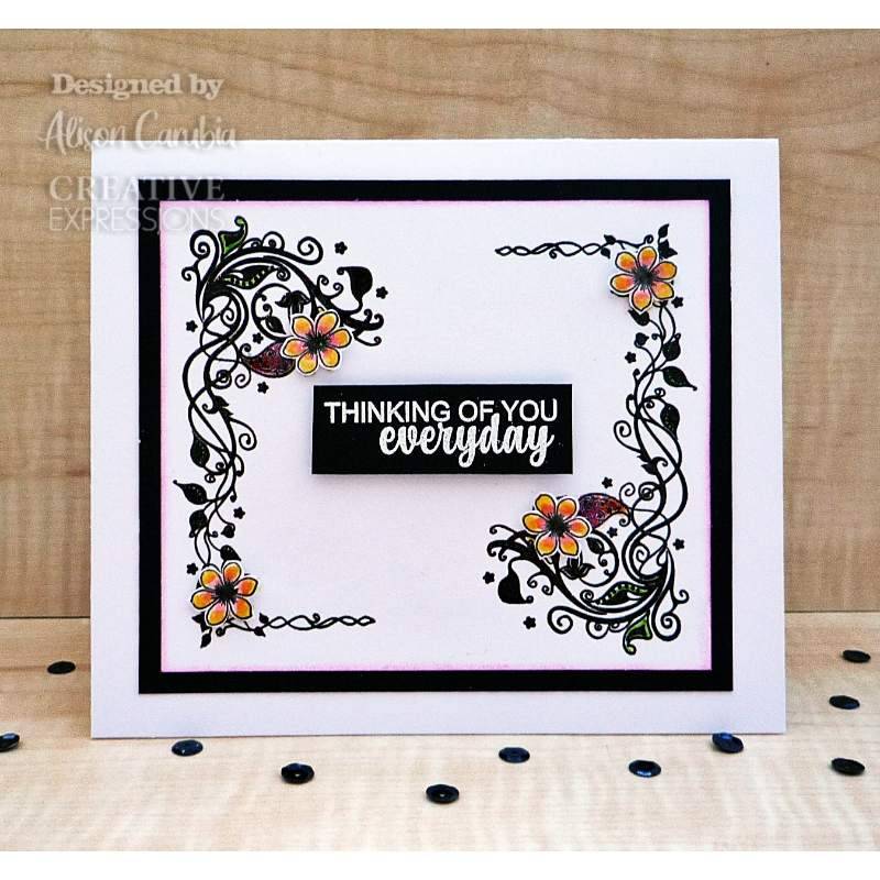 Creative Expressions Designer Boutique Escape The Ordinary 6 in x 4 in Clear Stamp Set