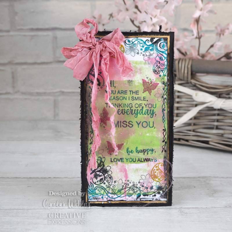 Creative Expressions Designer Boutique Escape The Ordinary 6 in x 4 in Clear Stamp Set