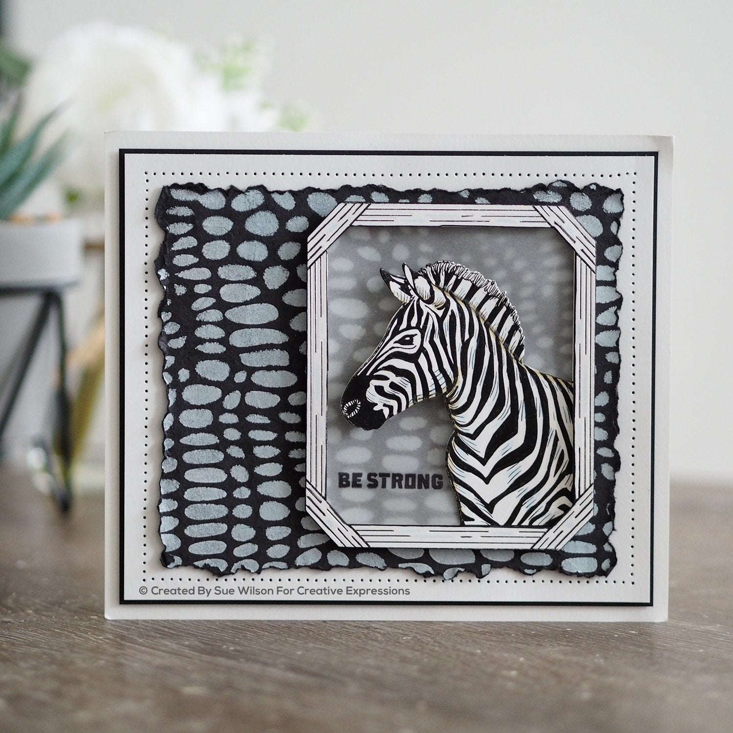 Sue Wilson Safari Collection Zebra Craft Die