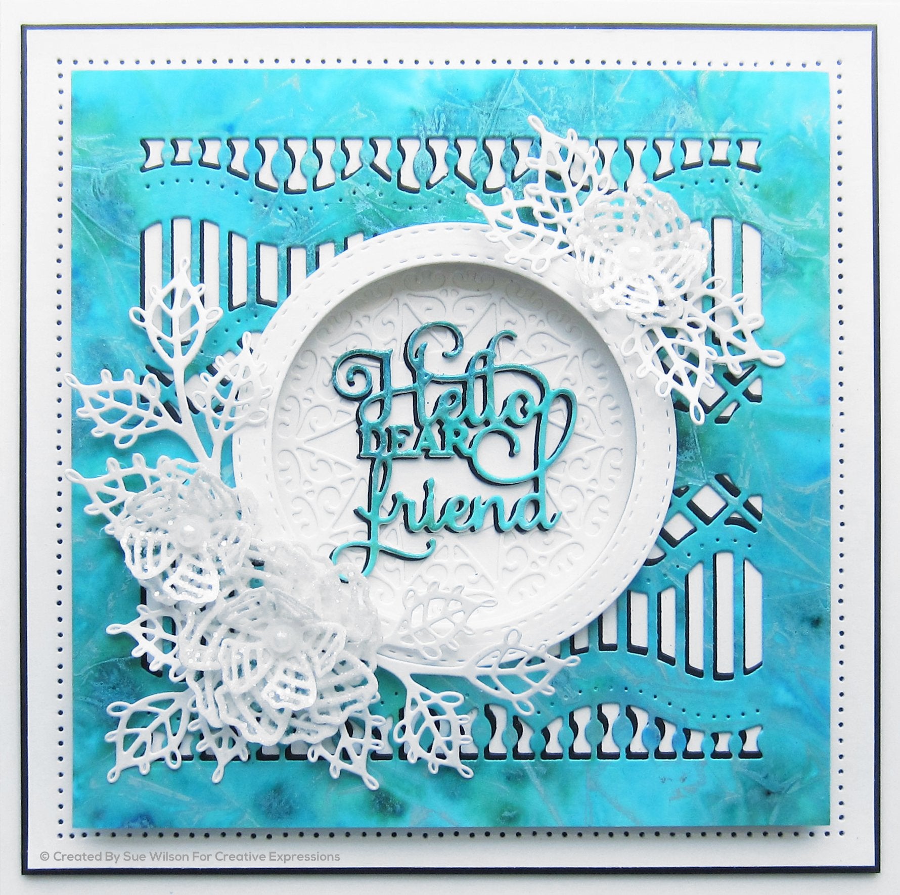 Sue Wilson Mini Expressions Hello Dear Friend Craft Die