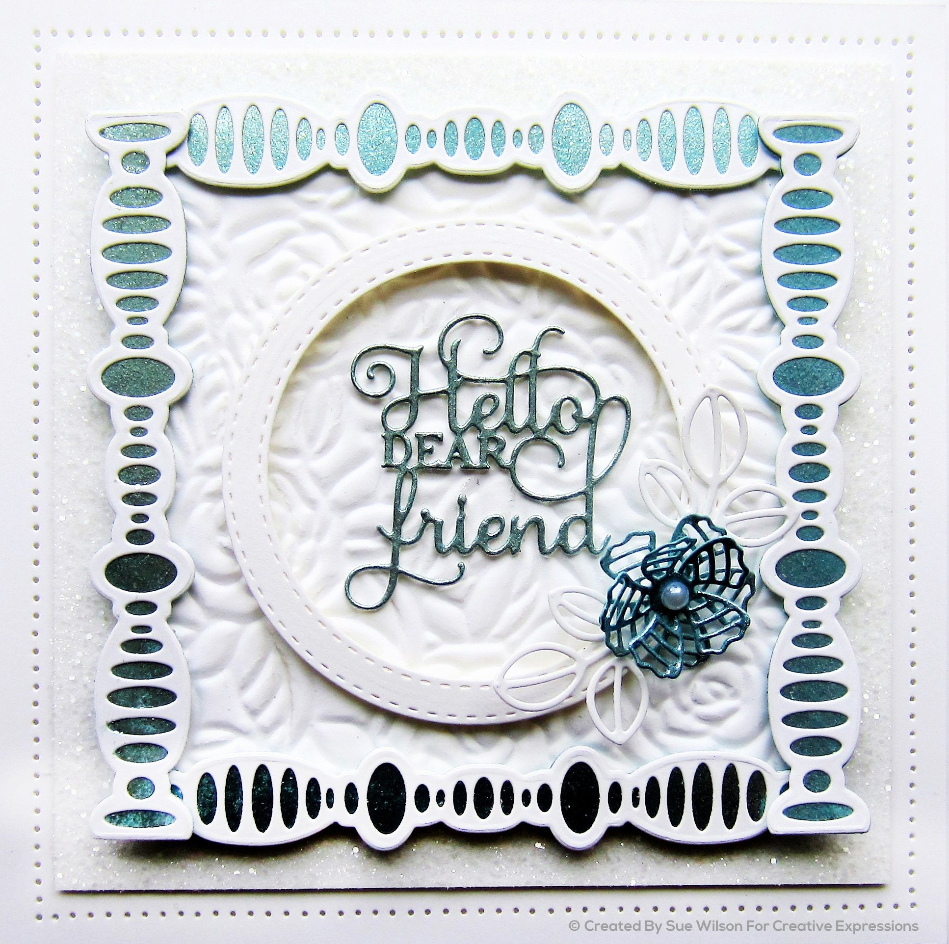 Sue Wilson Mini Expressions Hello Dear Friend Craft Die