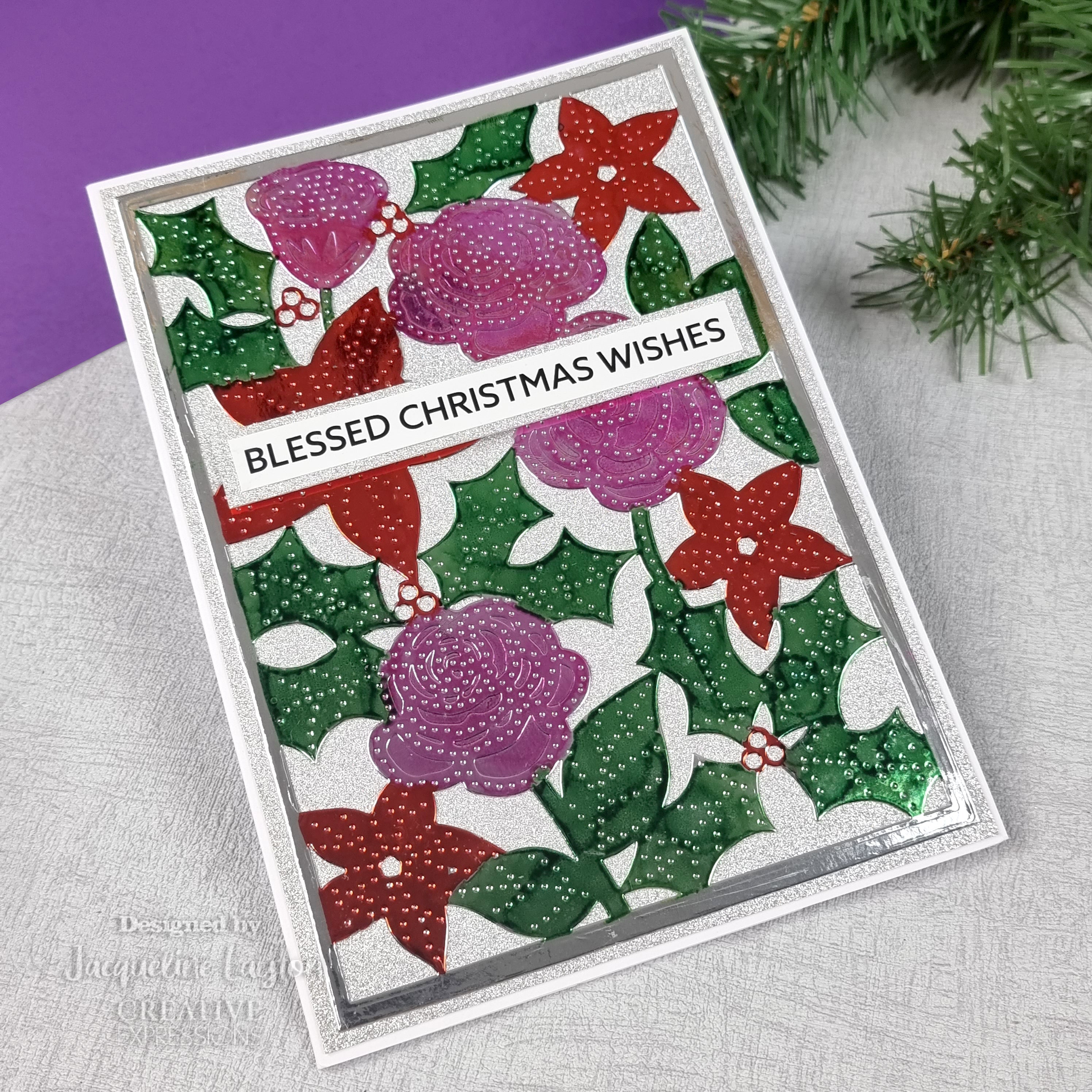 Creative Expressions Jamie Rodgers Pierced Christmas Roses Craft Die