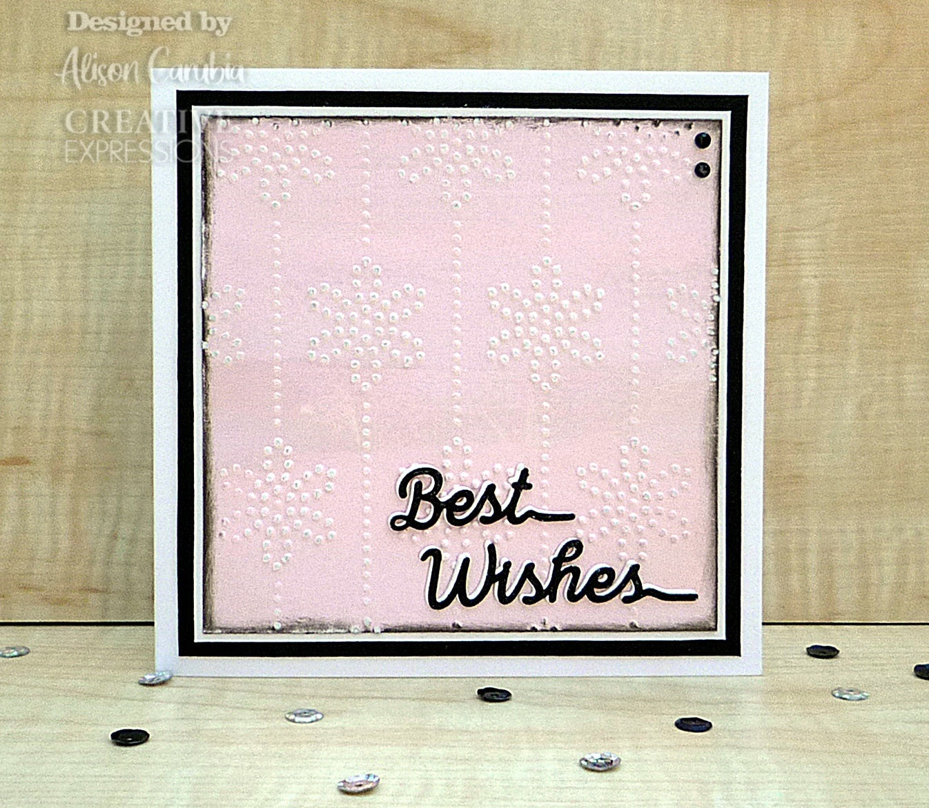 Creative Expressions One-liner Collection Best Wishes Craft Die