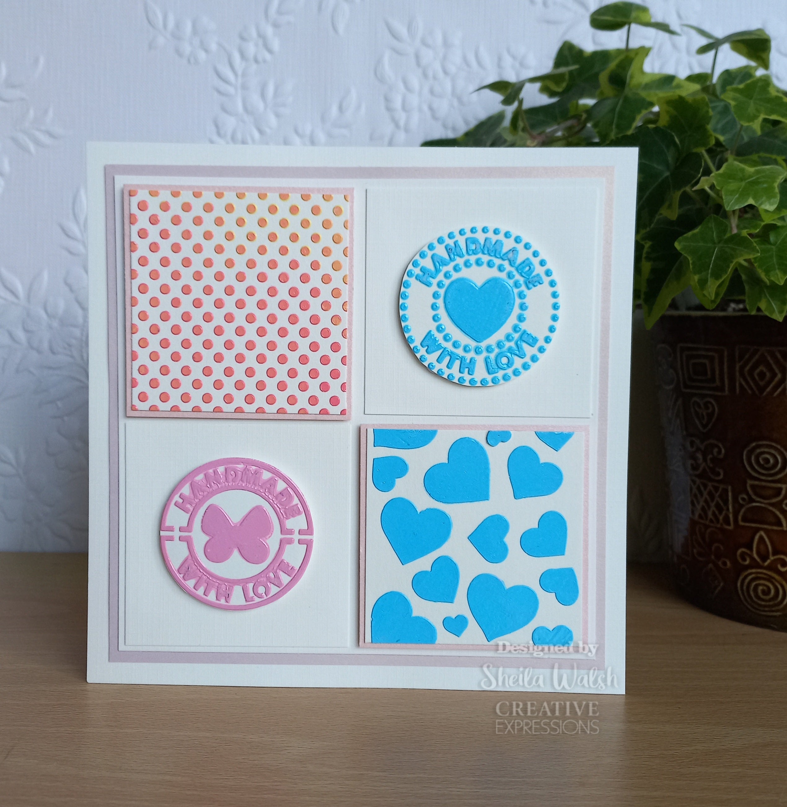 Creative Expressions Mini Stencil Handmade With Love 4.0 in x 3.0 in