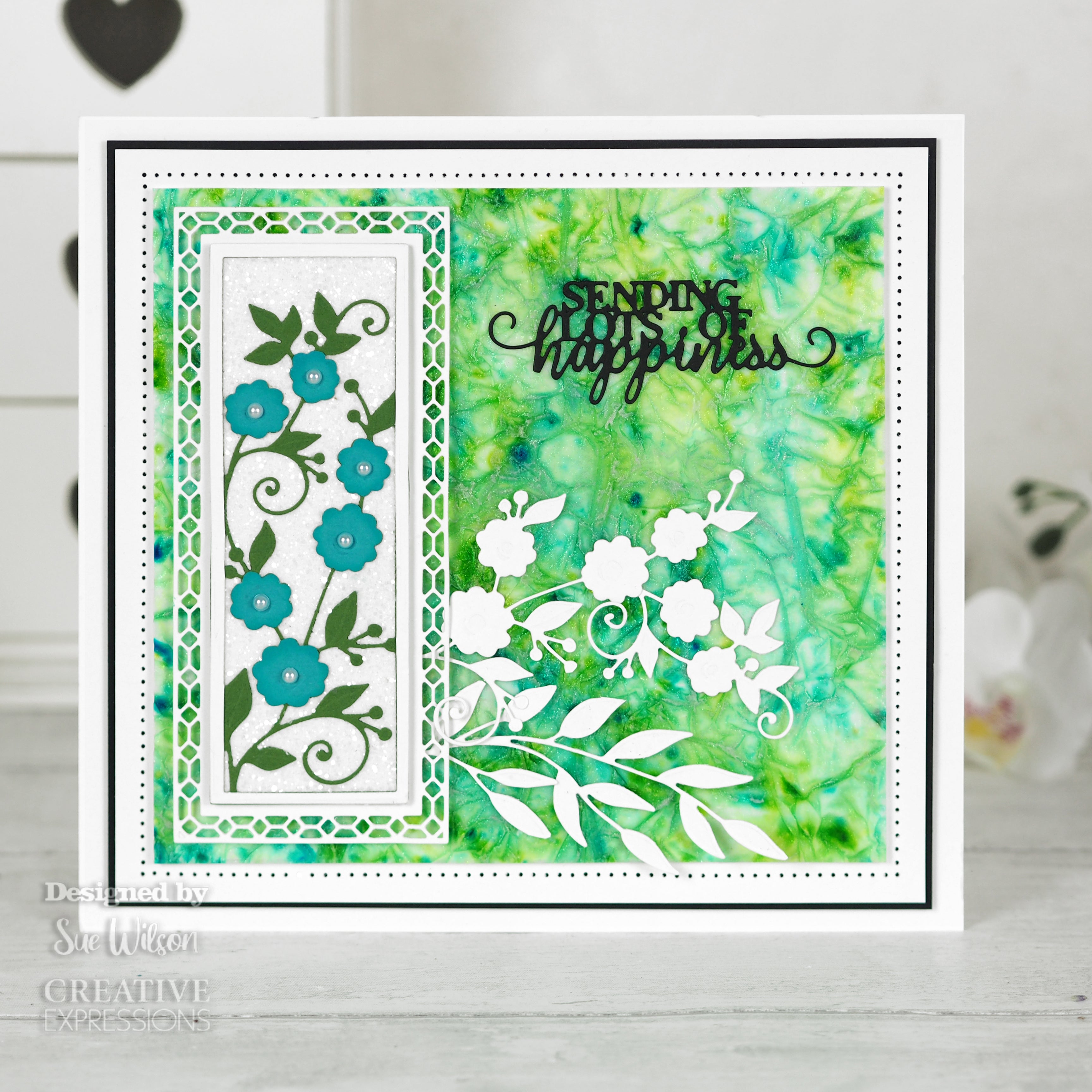 Creative Expressions Sue Wilson Mini Sentiments Sending Lots Of Happiness Craft Die