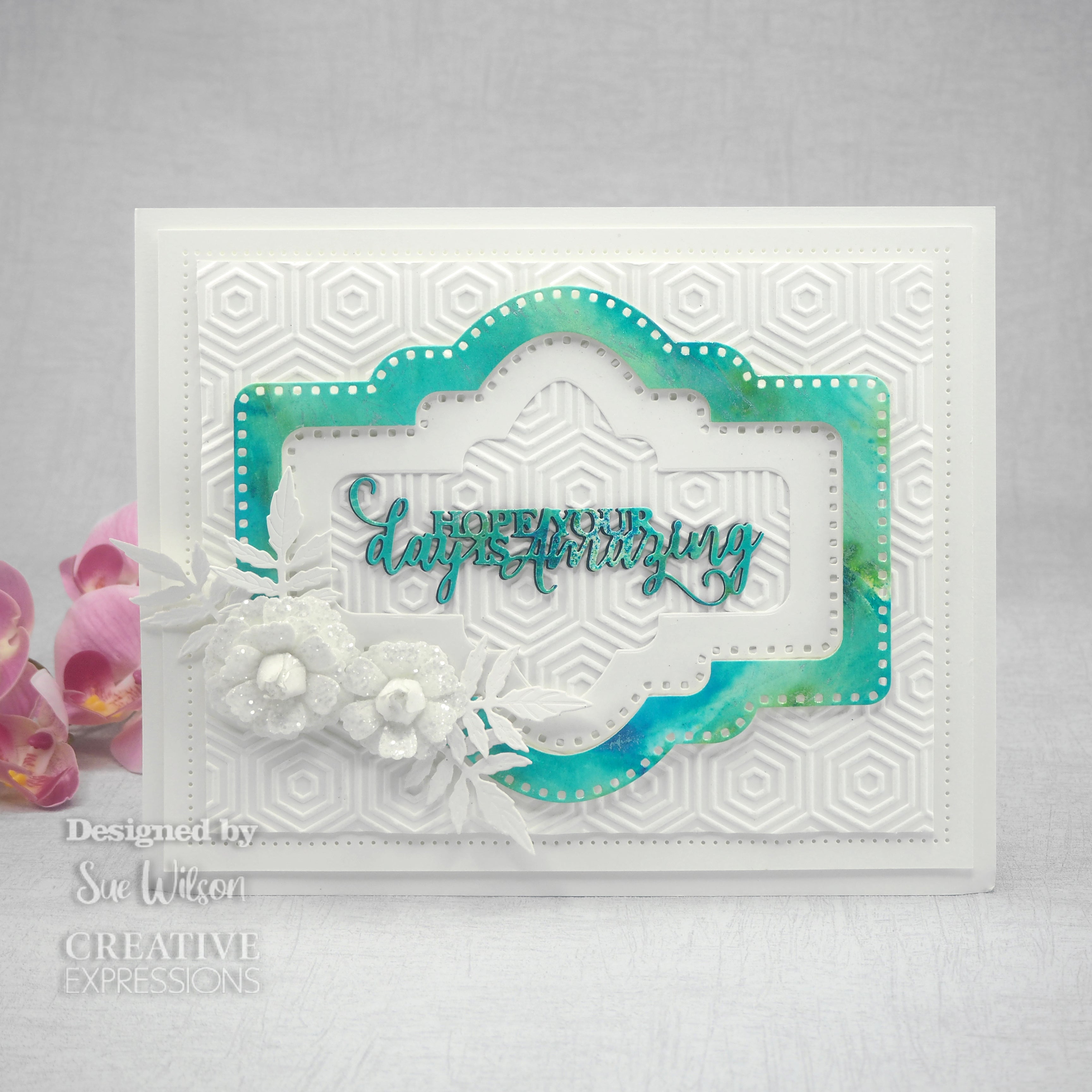 Creative Expressions Sue Wilson Mini Sentiments Hope Your Day Is Amazing Craft Die