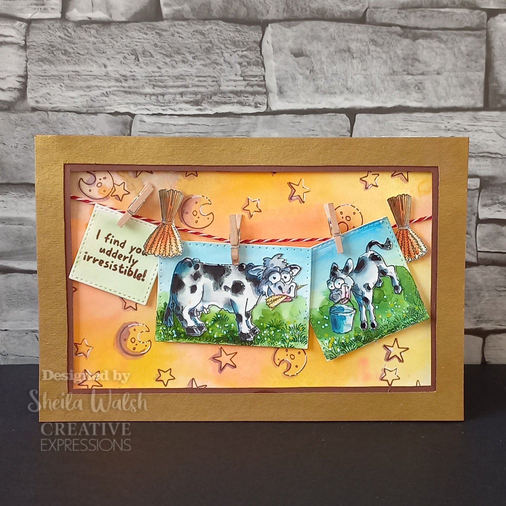 Creative Expressions Udderly IrresistIble 6 in x 4 in Clear Stamp Set