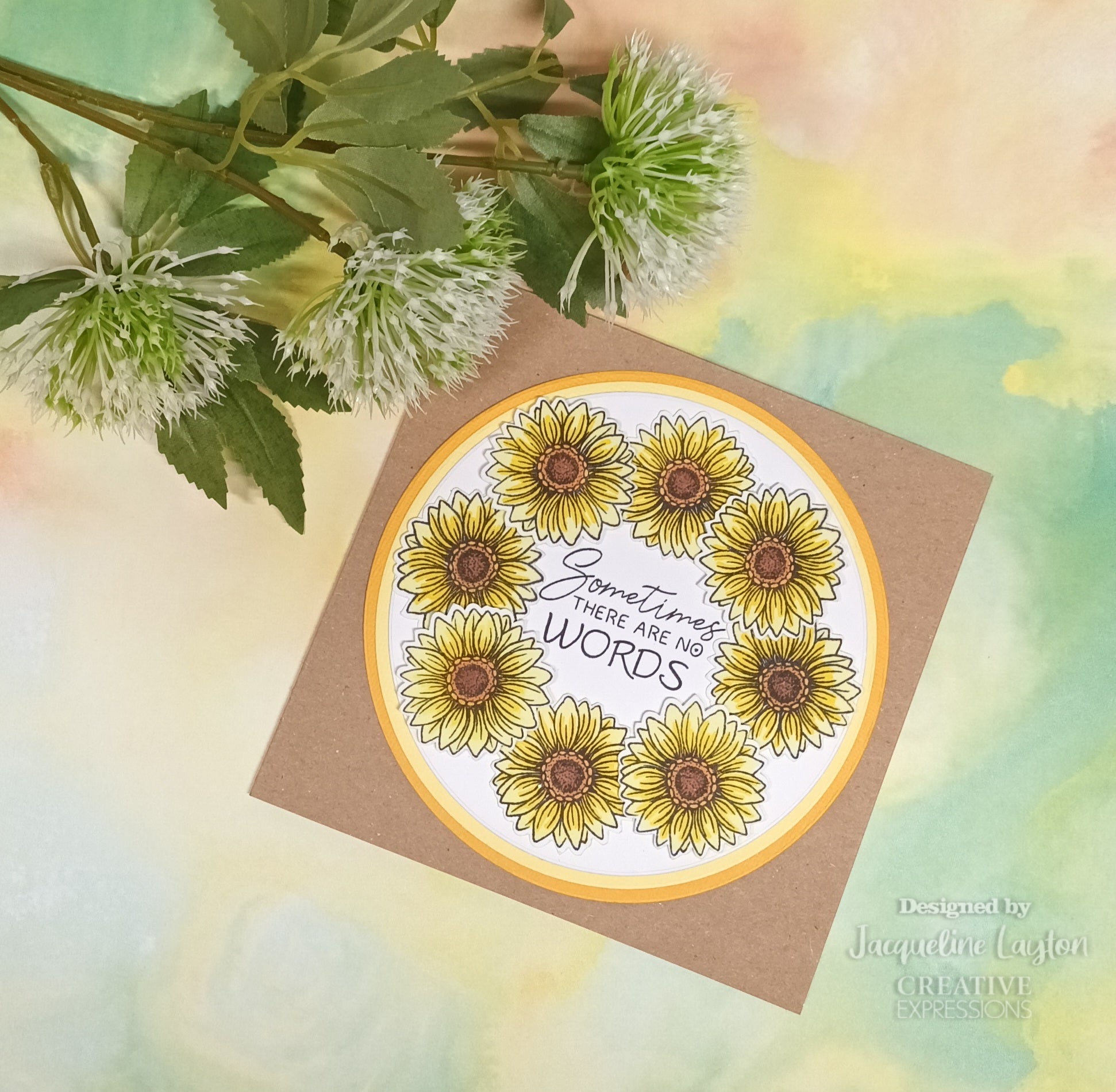 Creative Expressions Designer Boutique Sweet Sunflowers 6 in x 4 in Stamp Set