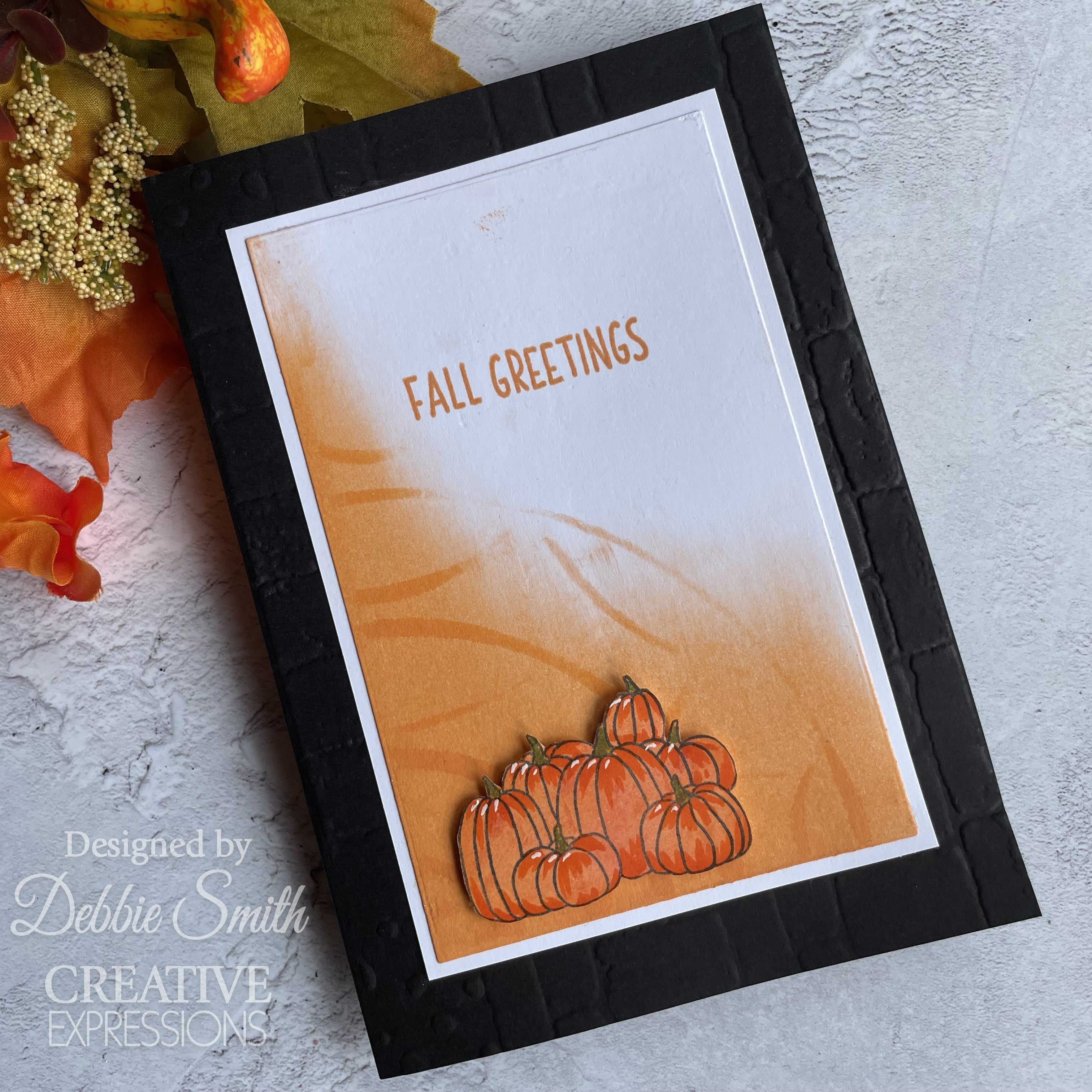 Creative Expressions Jane's Doodles Apple Pumpkin Spice 6 in x 8 in Clear Stamp Set