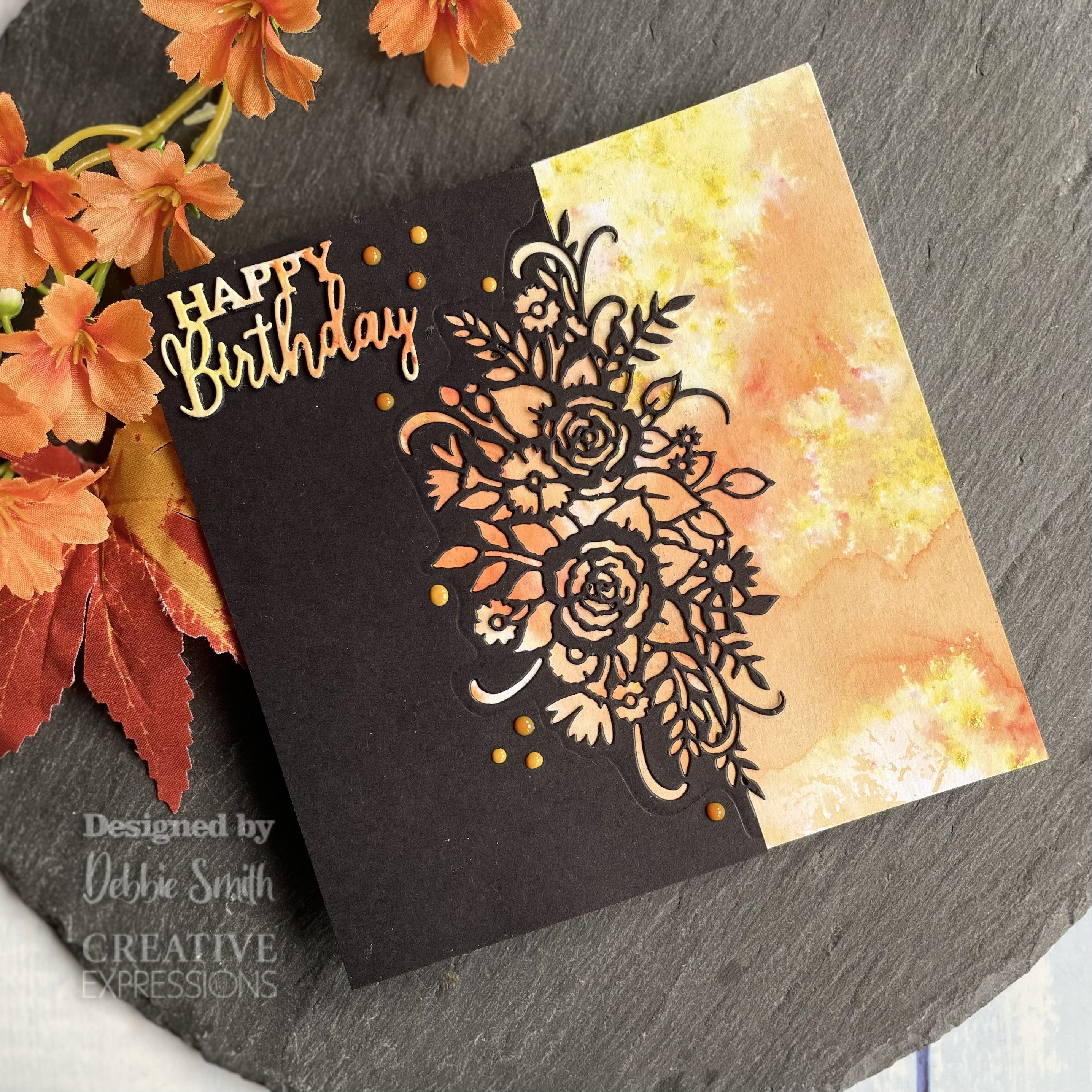 Creative Expressions Paper Cuts Sun Kissed Rose Edger Craft Die