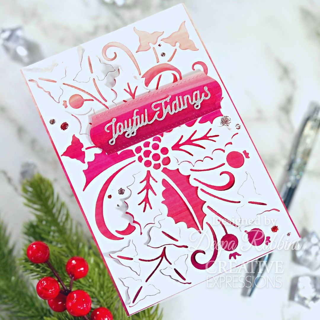 Creative Expressions Paper Cuts Cut & Lift Collection Holly Berries Craft Die