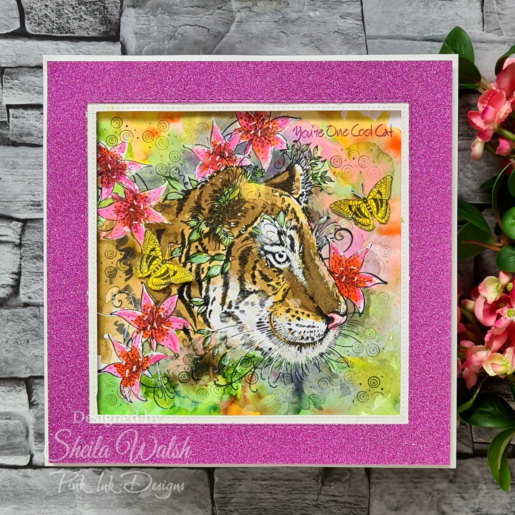 Pink Ink Designs Sher Khan 6 in x 8 in Clear Stamp Set