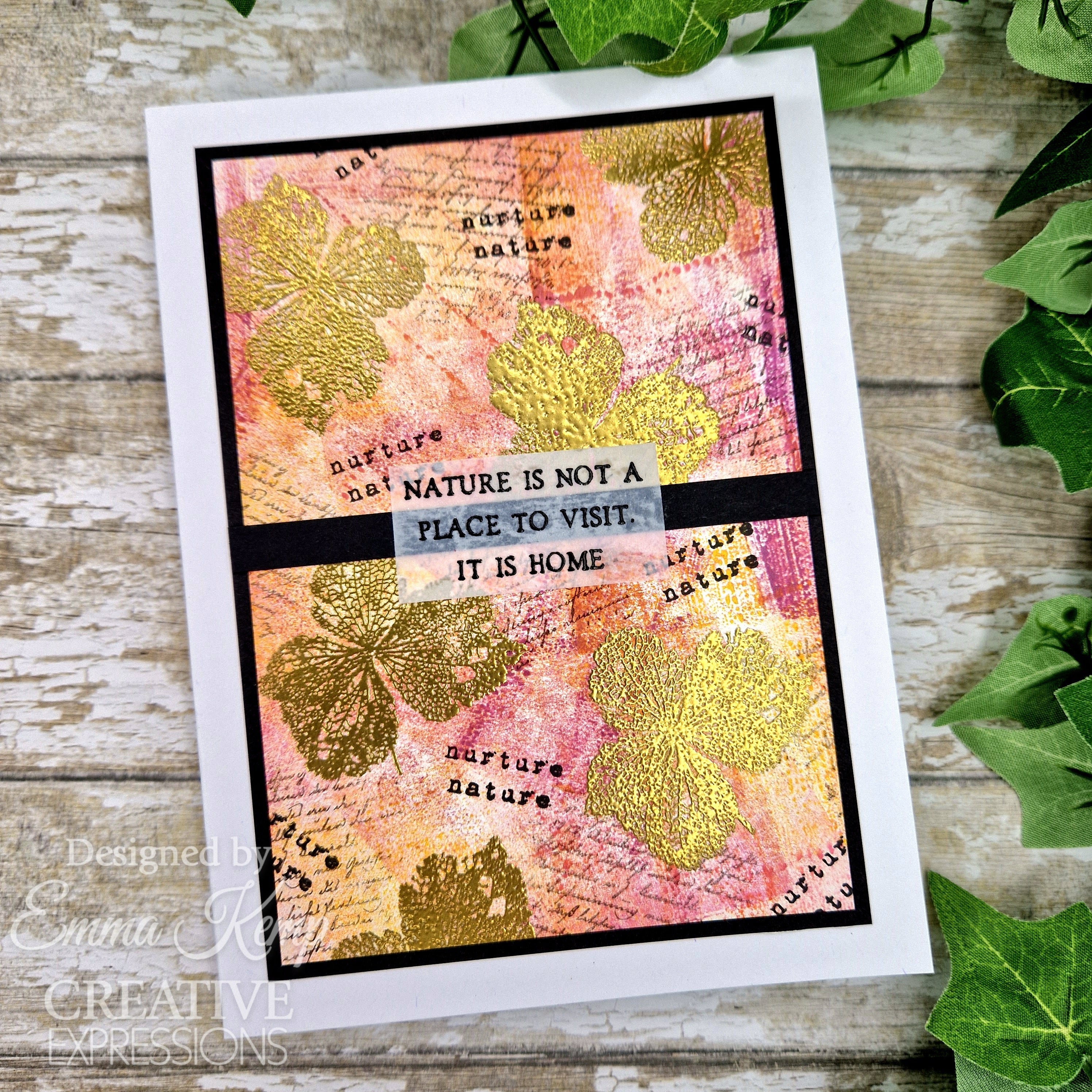 Creative Expressions Sam Poole Faded Flora 4 in x 6 in Clear Stamp Set