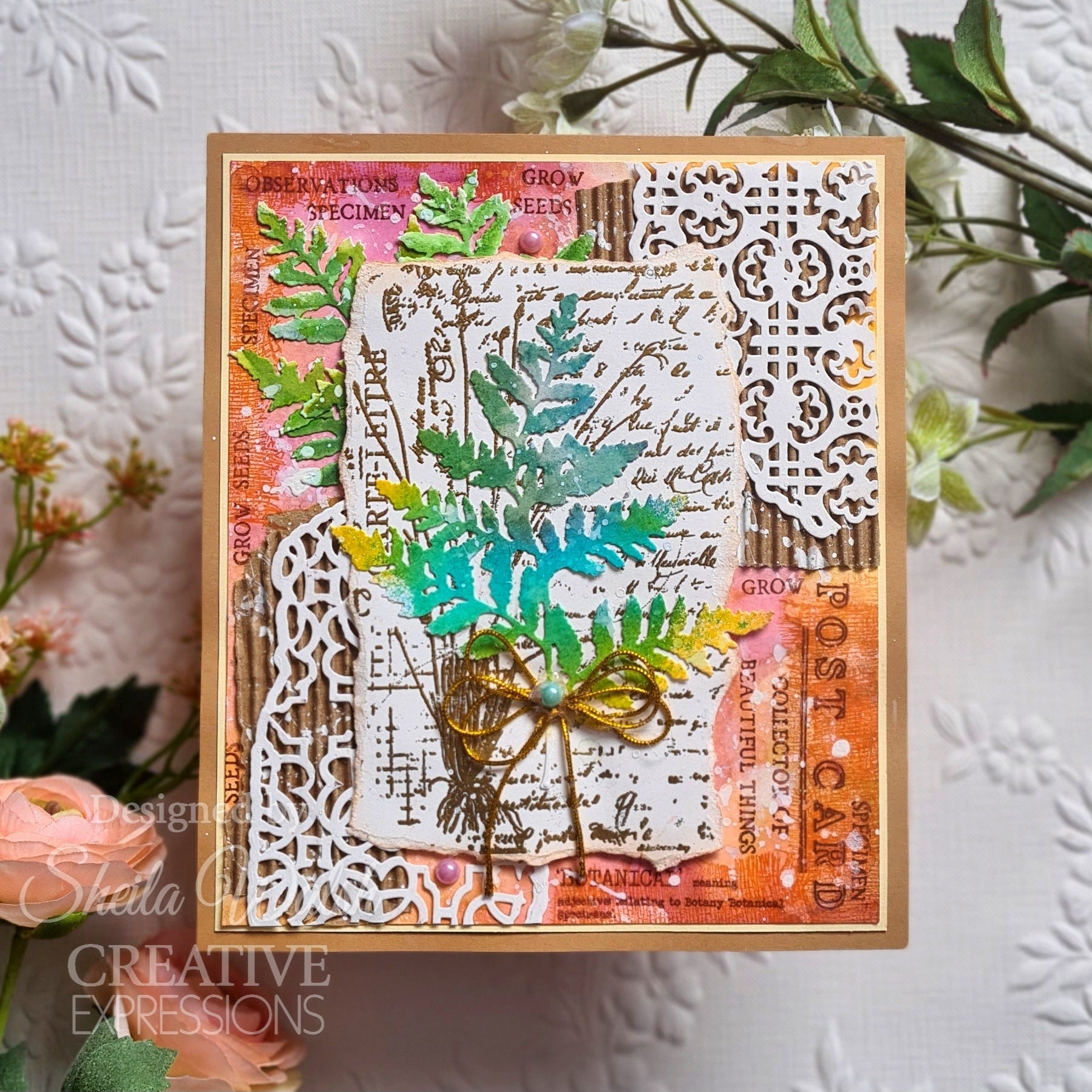 Creative Expressions Sam Poole Shabby Basics Woodland Fern Craft Die