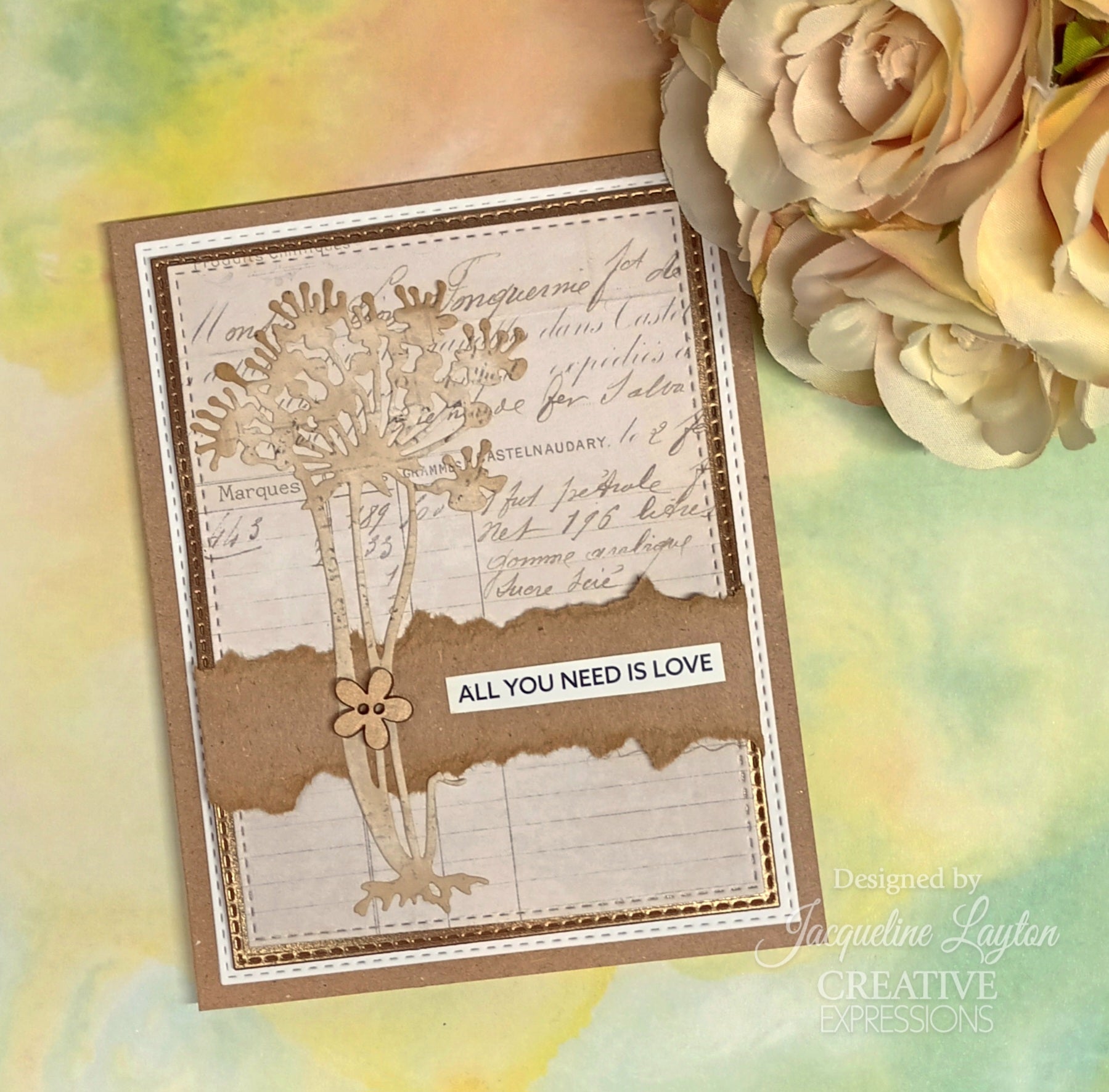 Creative Expressions Sam Poole Shabby Basics Queen Anne's Craft Die