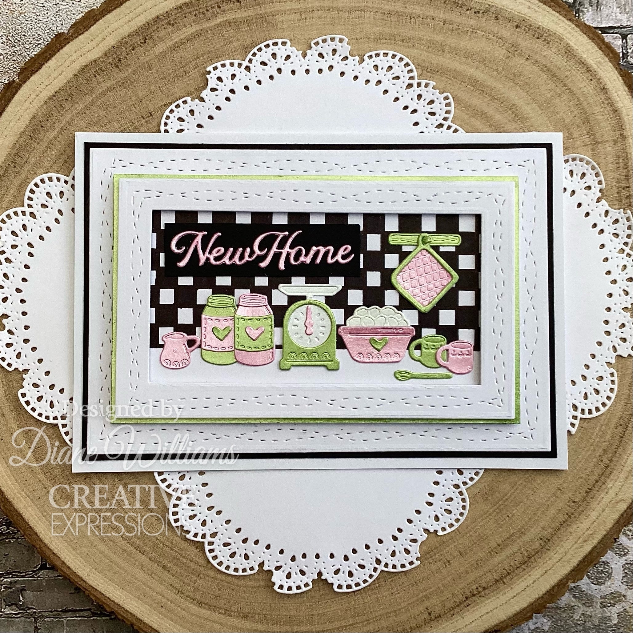 Creative Expressions Sam Poole Shabby Basics Stitched Weave Craft Die