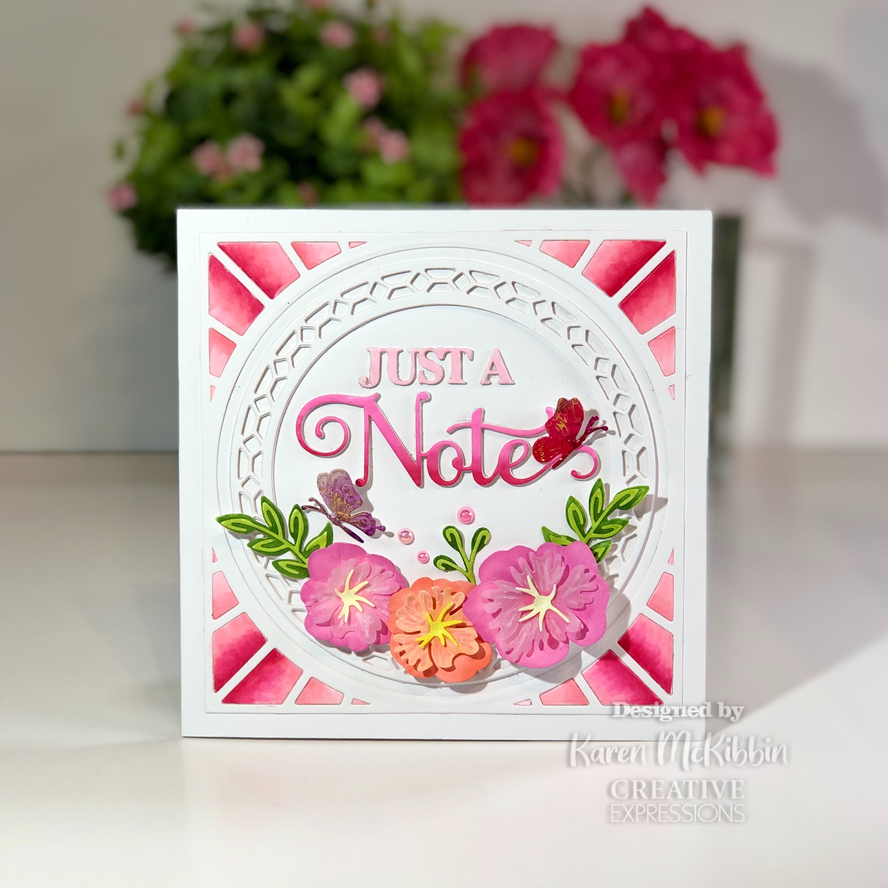 Creative Expressions Sue Wilson Noble Shadowed Sentiment Just A Note Craft Die